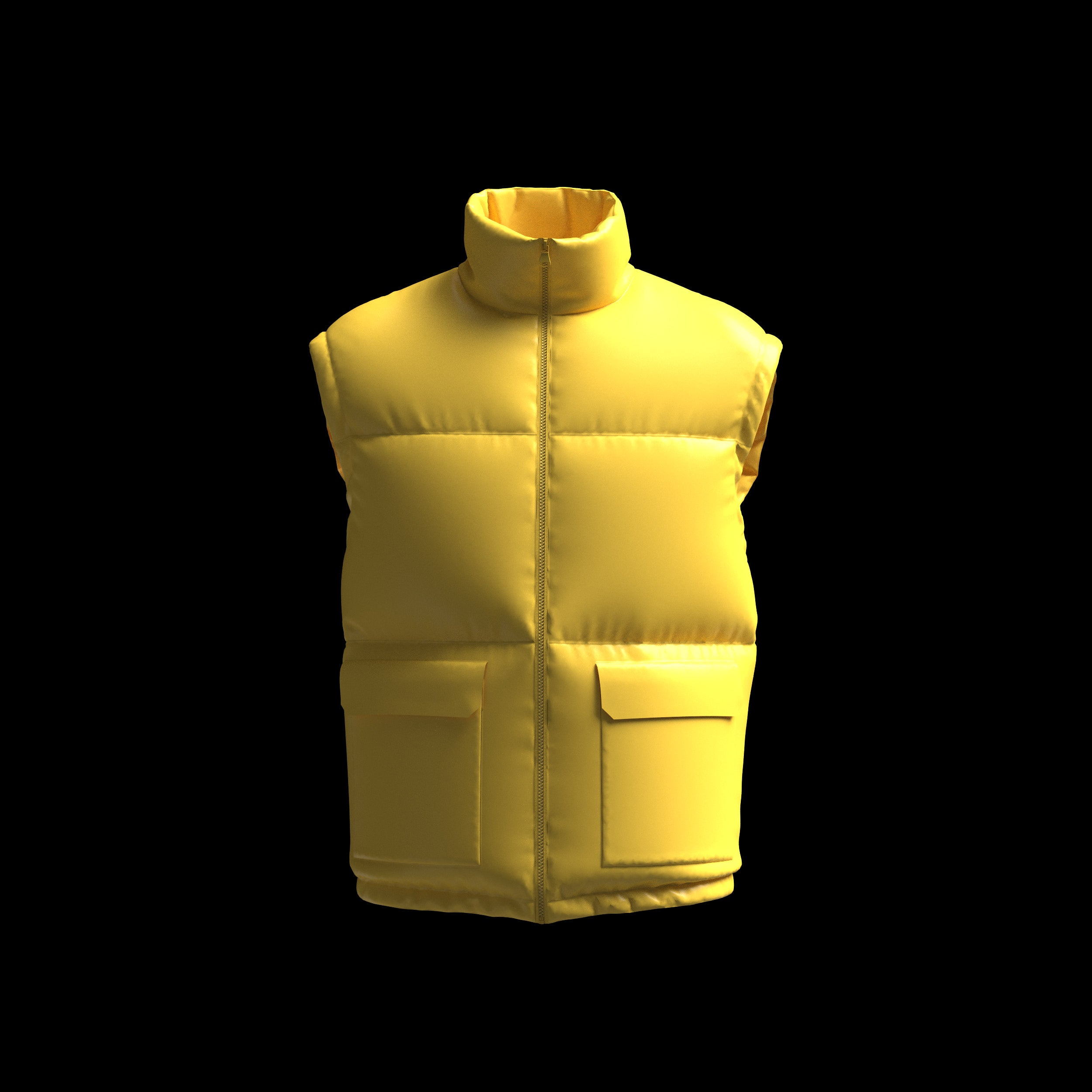 Free Men s Puffer Vest Garment for CLO3D Marvelous Designer