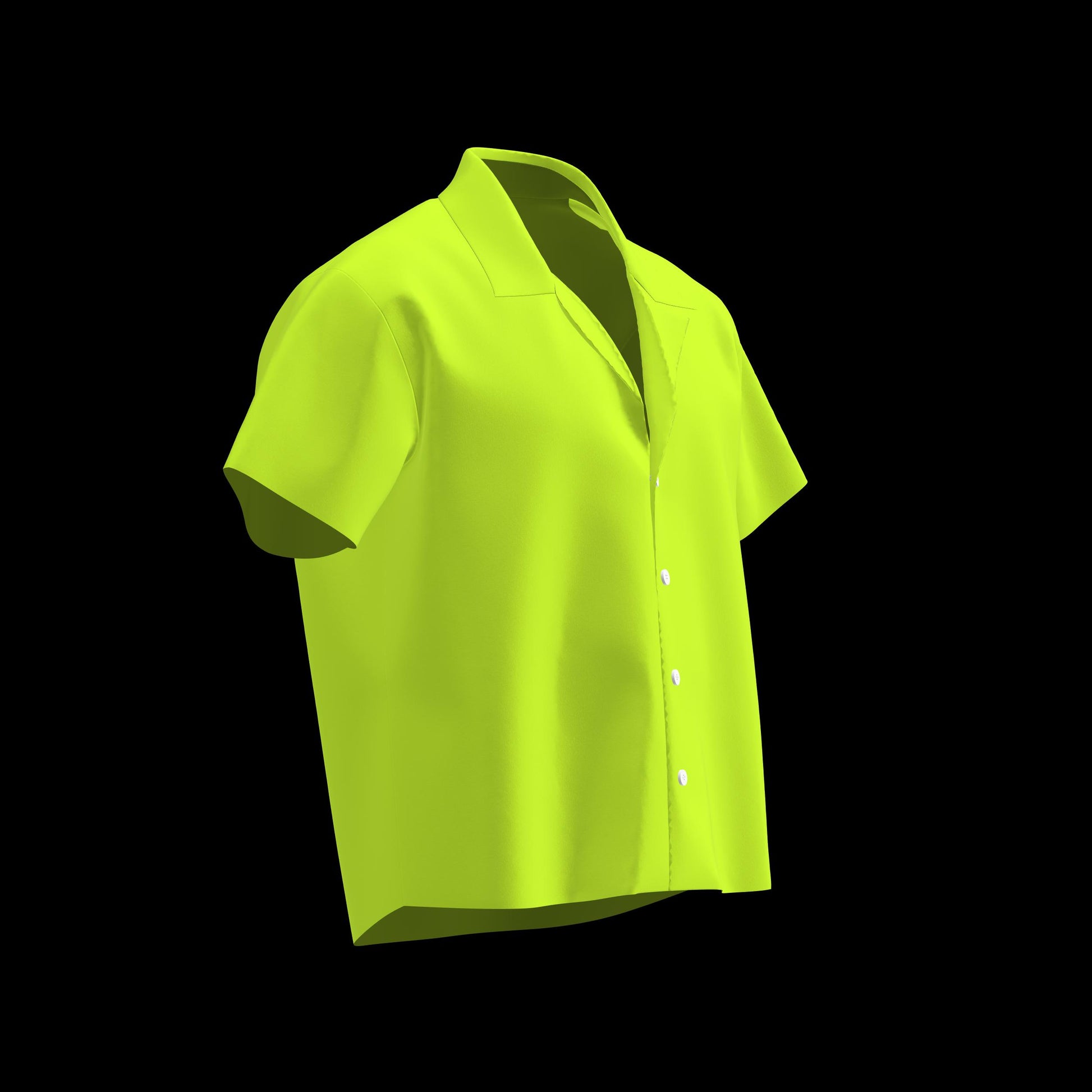 Men's Vintage Vacation Shirt 3D Garment Project File for CLO3D