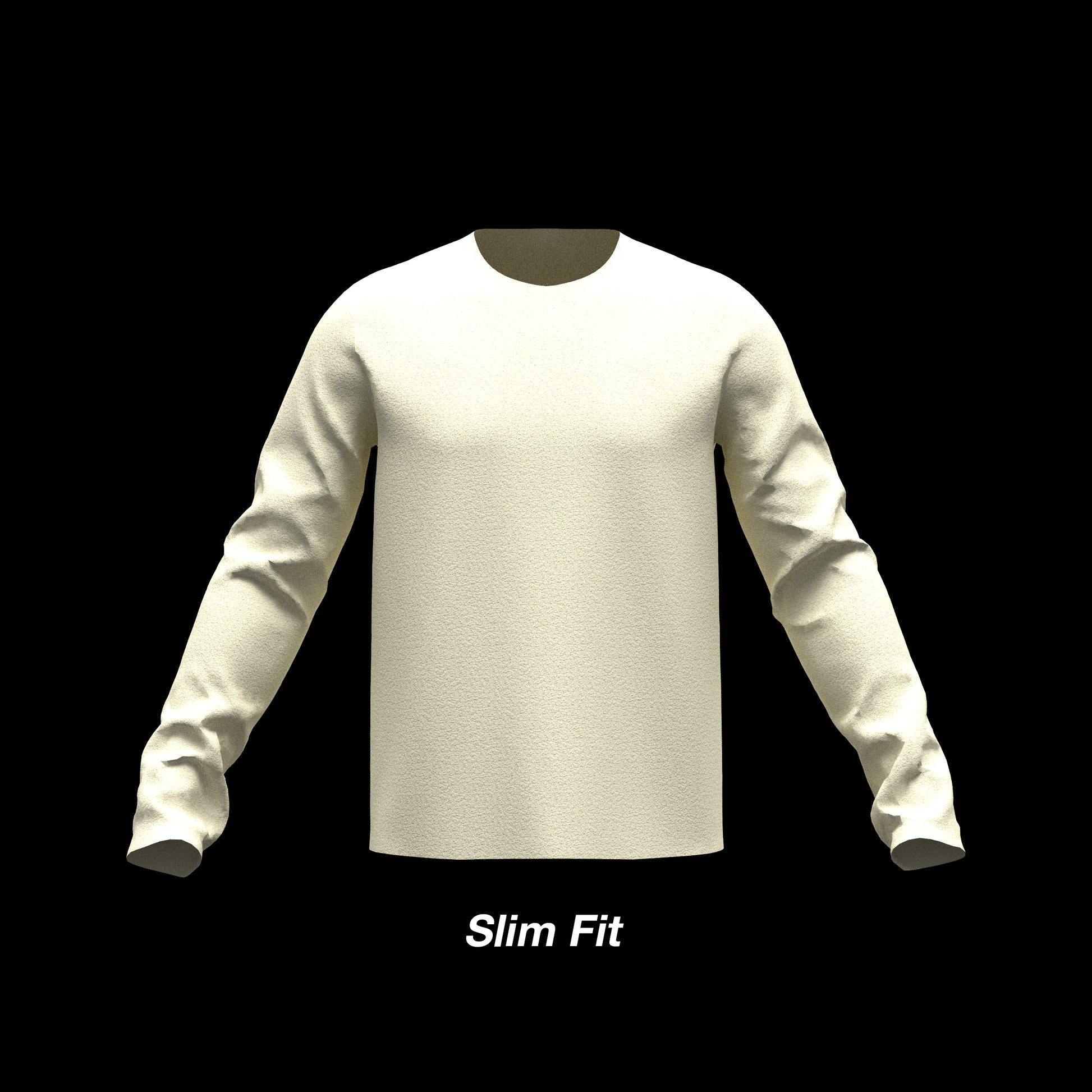 Men's Sloper Knit Shirt Slim Fit Size 40 - 3D Garment CLO3D Marvelous Designer ZPAC ZPRJ File Download Digital Virtual Fashion Pattern