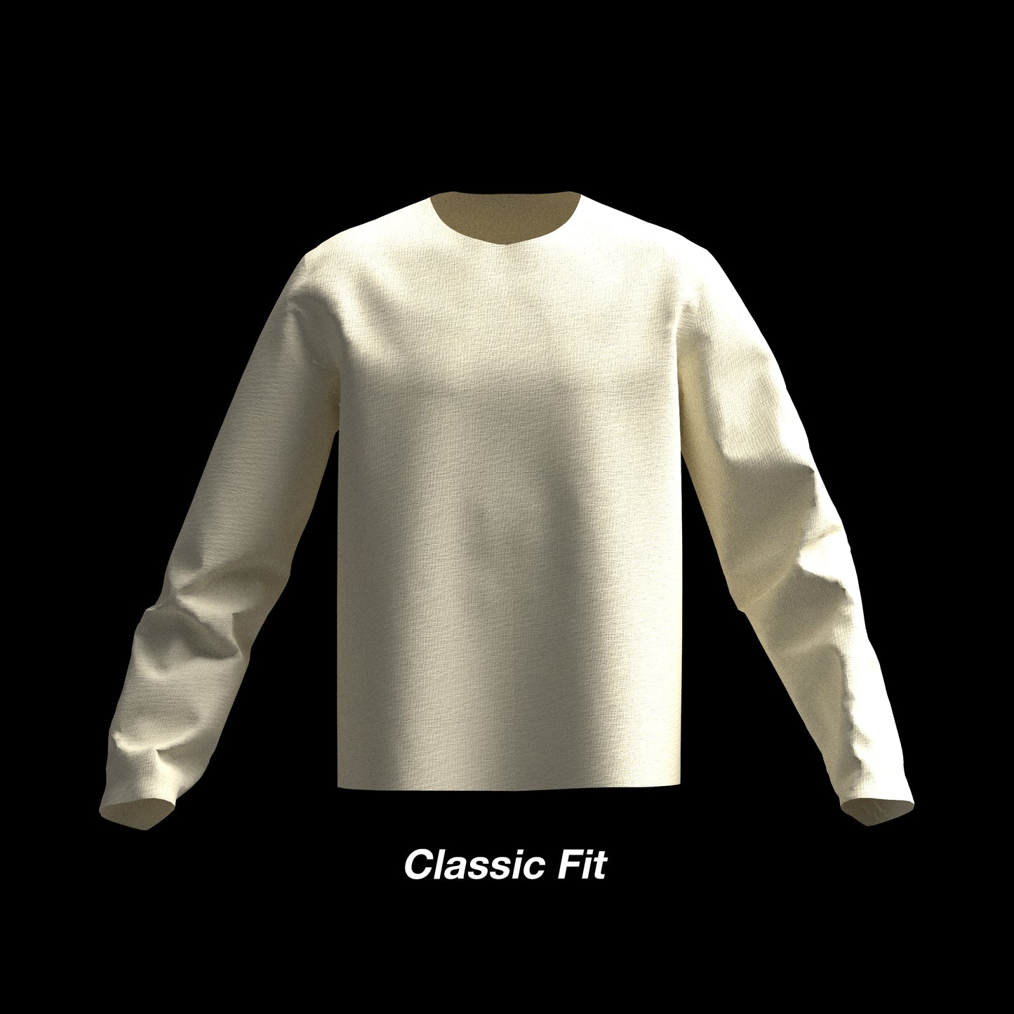 Classic Fit Men's Woven Shirt Sloper for CLO3D & Marvelous Designer