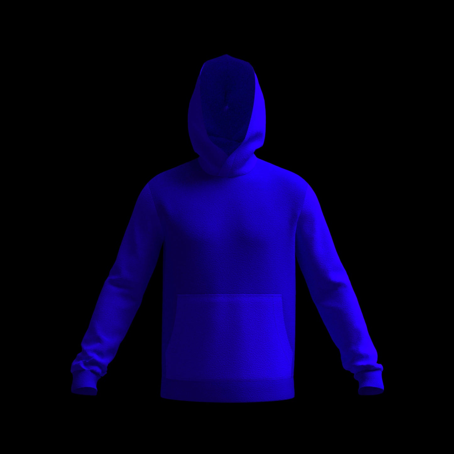 Mens Fleece Hoodie 3D Garment for CLO3D Marvelous Designer ZPAC ZPRJ File Download Digital Virtual Fashion 2D Pattern