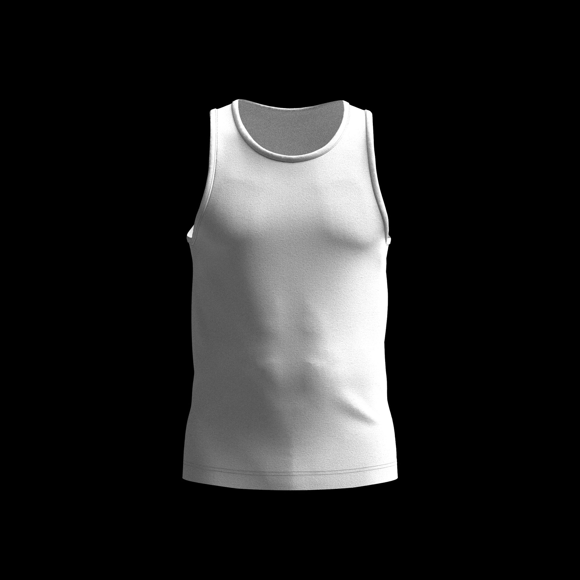 Free 3D Garment for CLO3D Marvelous Designer ZPAC ZPRJ File Download Digital Virtual Fashion 2D Pattern Mens Tank Top Undershirt Underwear