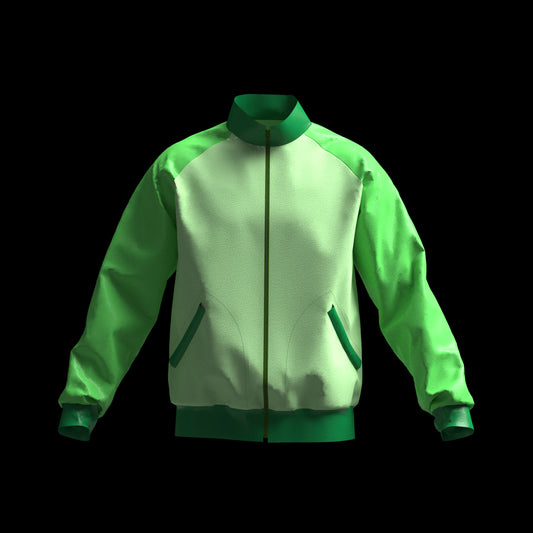 Mens Windbreaker Jacket 3D Garment for CLO3D Marvelous Designer ZPAC ZPRJ File Download Digital Virtual Fashion 2D Pattern