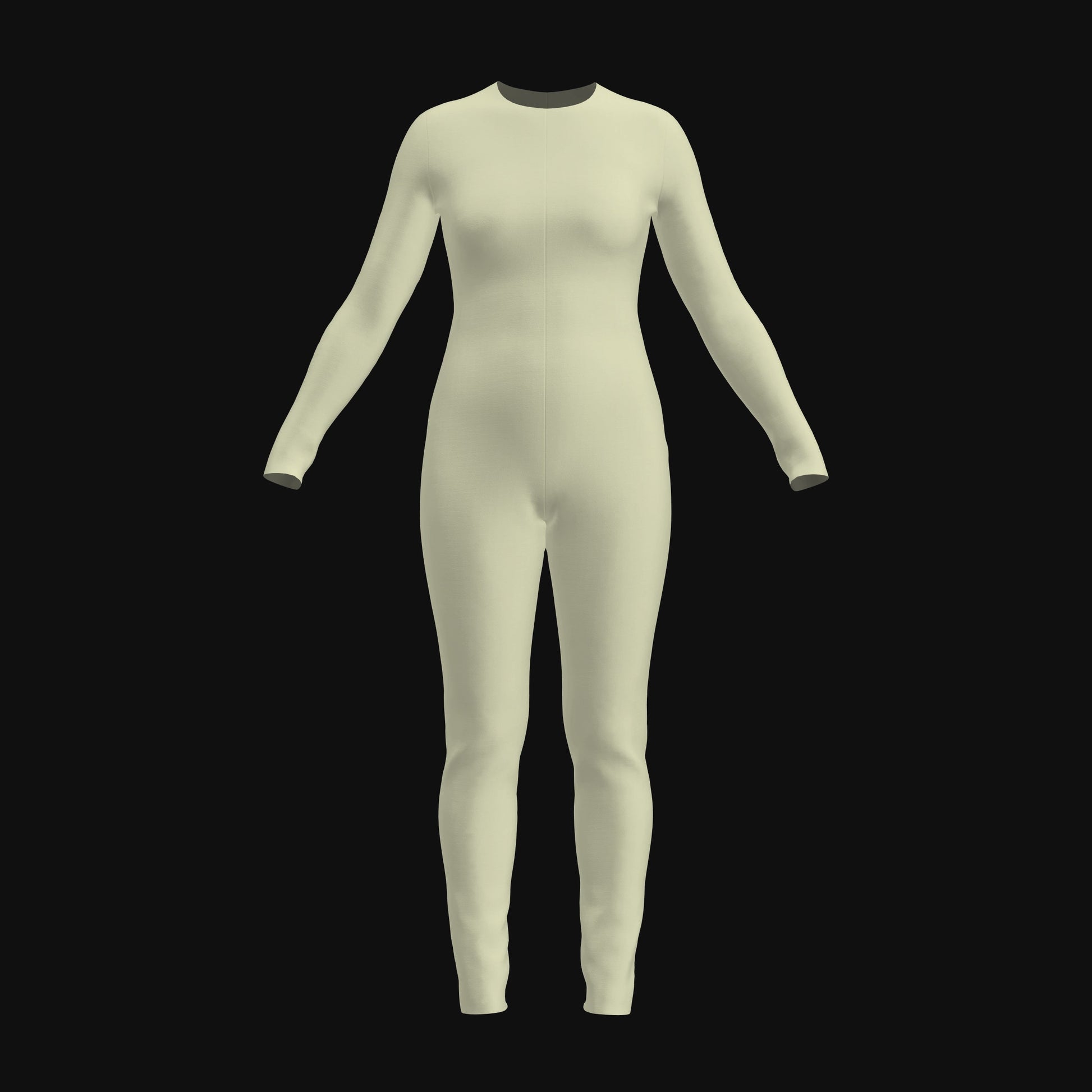 3D Garment Women’s Stretch Bodysuit for CLO3D Marvelous Designer ZPAC ZPRJ File Download Digital Virtual Fashion 2D Pattern