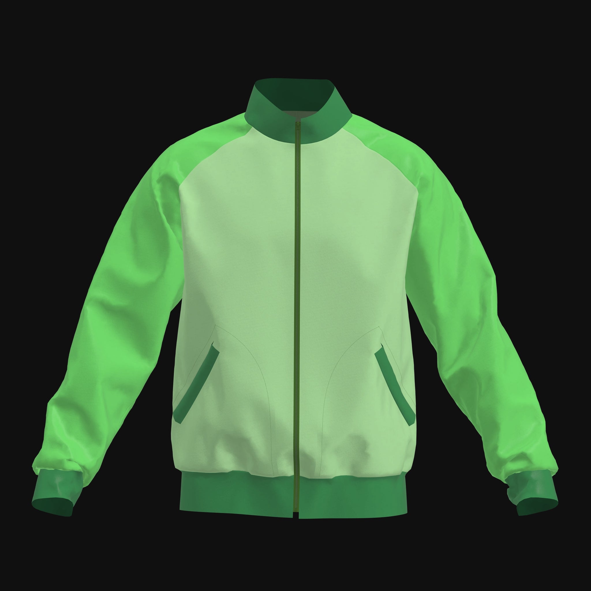 Mens Windbreaker Jacket 3D Garment for CLO3D Marvelous Designer ZPAC ZPRJ File Download Digital Virtual Fashion 2D Pattern