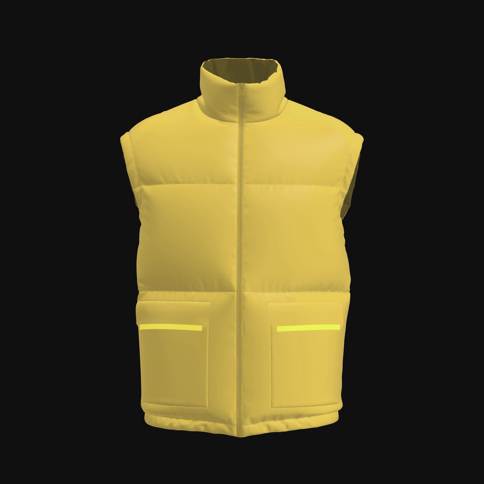 Free 3D Garment for CLO3D Marvelous Designer ZPAC ZPRJ File Download Digital Virtual Fashion 2D Pattern Mens Puffer Vest